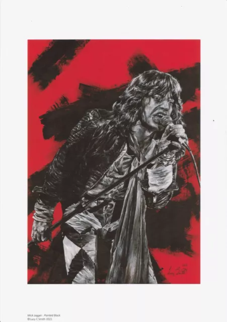 Mick Jagger Art - Limited Edition Signed Print Fine Art Rock Fans Gift