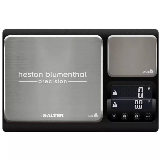 Salter Heston Blumenthal Precision Dual Platform Digital Kitchen Scales Grade C