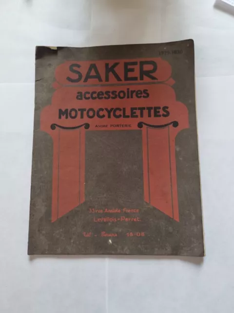 Catalogue SAKER accessoires 1920-1930