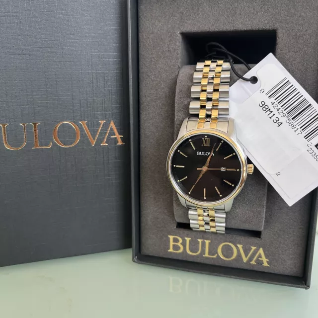 BULOVA Women's Two-Tone Stainless Steel Bracelet Watch - 98M134  MSRP: $325