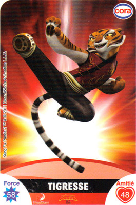 Chef Loup 5622 Kung Fu Panda .... Carte CORA Dreamworks n° 13/112 