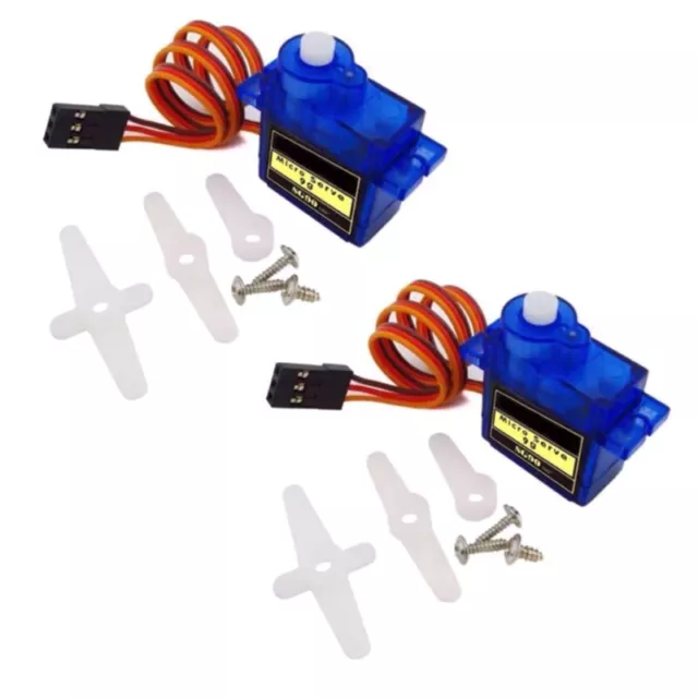 2Pieces SG90 9G Micro Servo Motors for Helicopter Car Robot Arm