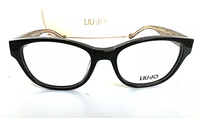 NEW LIU JO LJ 2629 001 Crystal Black 53mm Cat Eye Women's Eyeglasses ...