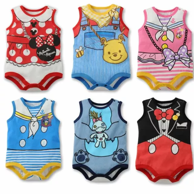 New Baby Boys Girls Disney Costume Romper One Piece Clothes Size 0,1,2