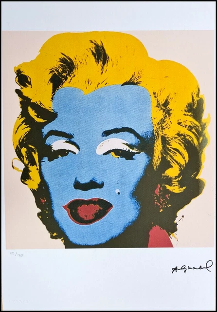 Lithographie Signée Andy Warhol – Édition Limitée Années 80 – Marilyn Monroe – Œuvre D'Art Pop Art