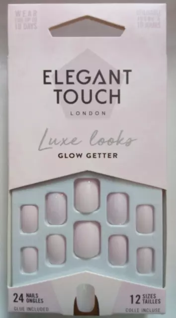 Elegant Touch Luxe look unghie finte - lunghezza squovale corta - Glow Getter nuovo con scatola