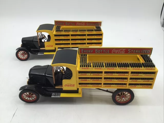 Danbury Mint Replica 1927 Coca-Cola Delivery Truck Die-Cast Lot Of 2