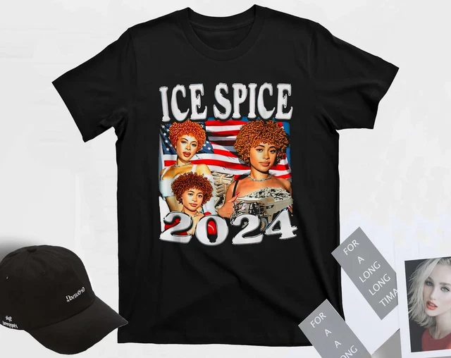 VTG ICE SPICE 2024 Heavy Cotton Black Full Size Men Women Shirt A137