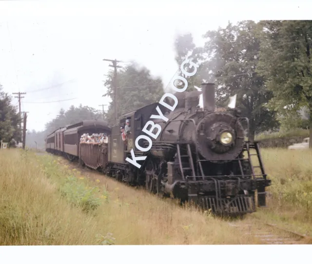 Boston & Maine Railroad Steam Loco #1468 8x10 Color Photograph-Townsend, MA 1951