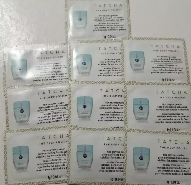 Tatcha Skin Care Packets The Deep Polish Rice Enzyme Powder Packet 10 CT .04 OZ