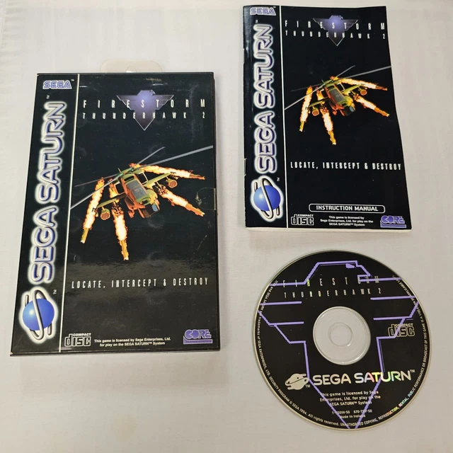 Firestorm Thunderhawk 2 Sur Sega Saturn – PAL Complet CIB Très Bon état