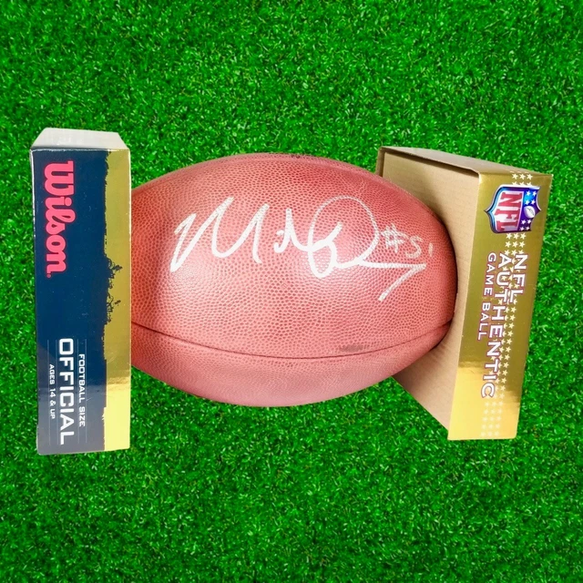 Mike Pouncey Dolphins, Chargers Wilson "The Duke" Nfl Signed Game Ball Football