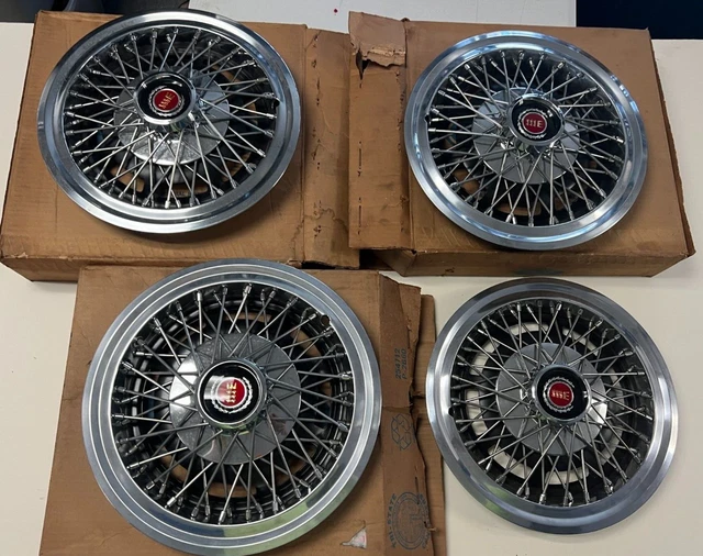 4 Ford Mustang Granada Mercury Capri Comet Wire Hubcap 1973-1982 14"   NOS