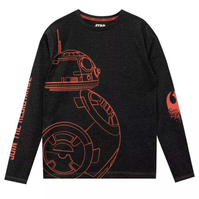 Star Wars Long Sleeved Top Kids Boys 5-13 Years Long Sleeve T-Shirt Black Red