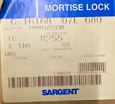 Sargent 8255 LNA US3 Mortise Lockset  - Polished Brass - Right Hand