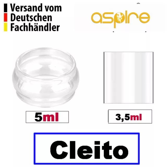 Aspire Cleito Tank Glastank 3,5ml oder 5ml Ersatztank Ersatzglas Glas Tube