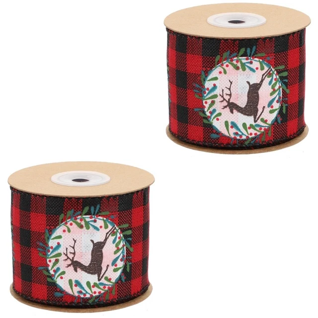 2 rollen von Weihnachten Bogen für Front Tür Weihnachten Verpackung Band