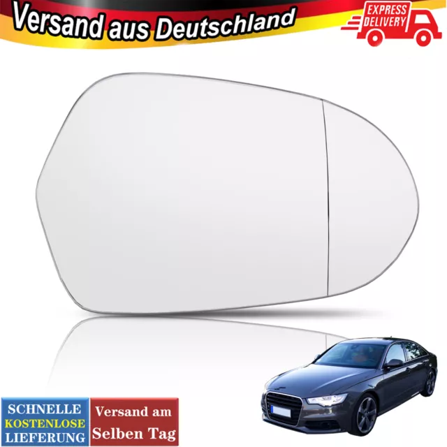 Spiegel Spiegelglas Außenspiegel Glas Rechts beheizbar passend für Audi A6  4G C7