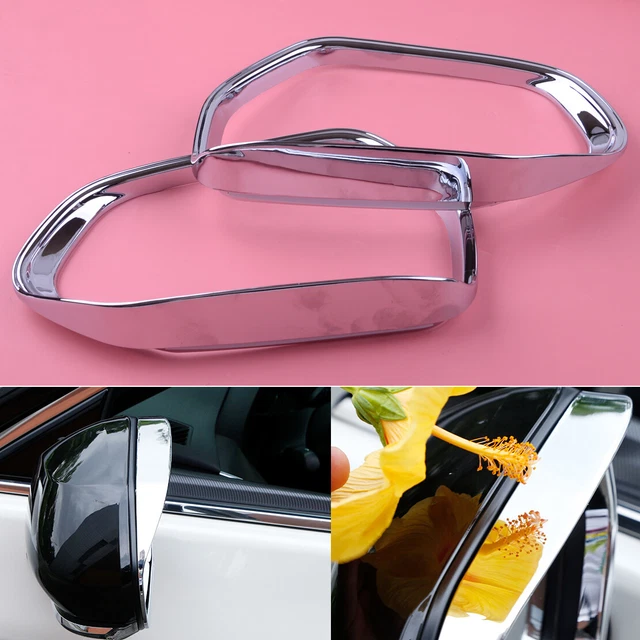 2X Car Side Mirror Water Rainproof Eyebrow Cover Fit For Toyota Camry 2018-19 FR