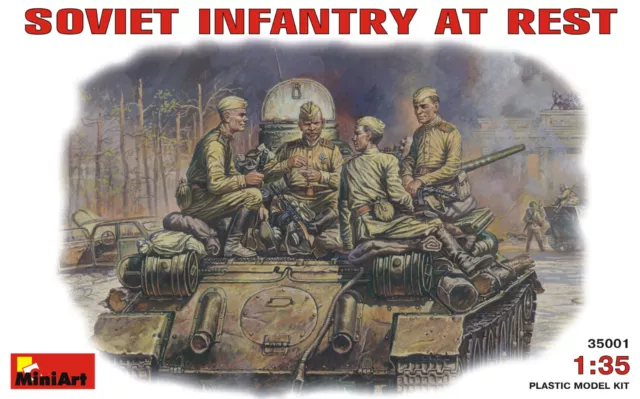 MiniArt 1/35 35001 WWII Soviet Infantry at Rest (4 Figures)