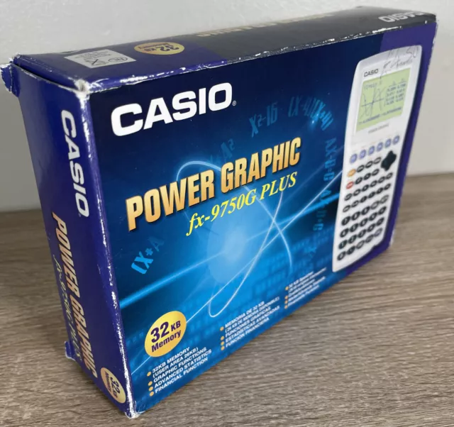 CASIO FX 9750G PLUS Graphic Calculator 32kb in original box with