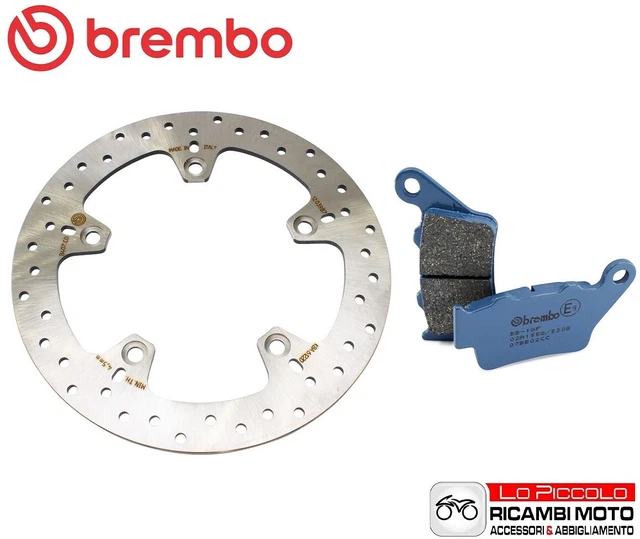 Disque De Frein Arrière + Plaquettes Pour Honda XR 250/400/600 Et CRF 230 L - Diamètre 220 Mm - Acier Inoxydable Performance