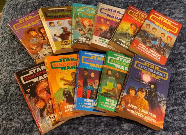 11 X Buch Star Wars Young Jedi Knights Taschenbuch Englisch 90er