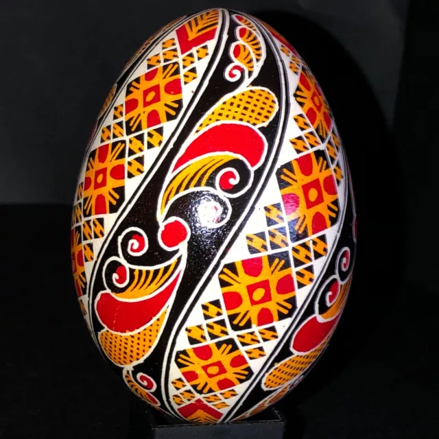 Real Ukrainian Pysanky Goose Pysanka Hand made Hutsul Easter Egg