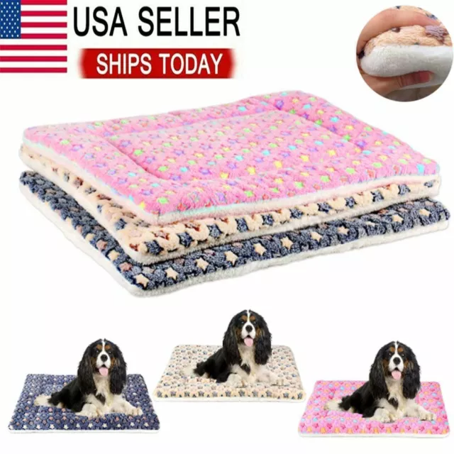 Pet Bed Mat Pad Dog Cat Kennel Crate Cozy Soft Sleeping Bed Cushion Pads S-XL