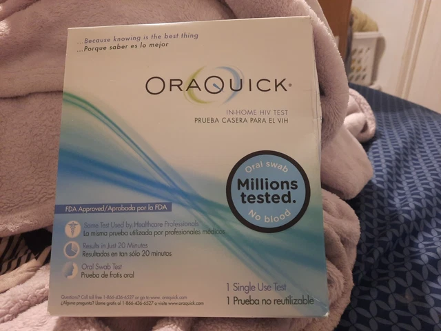 Prueba de VIH en el hogar OraQuick Professional, hisopo bucal de 20 minutos, NUEVO sellado, discreto
