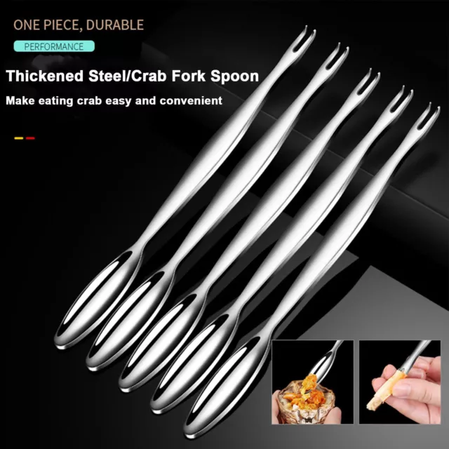 4Pcs Crab Cracker Tool Lobster Crackers Crab Leg Picks & Forks Seafood Tools Set