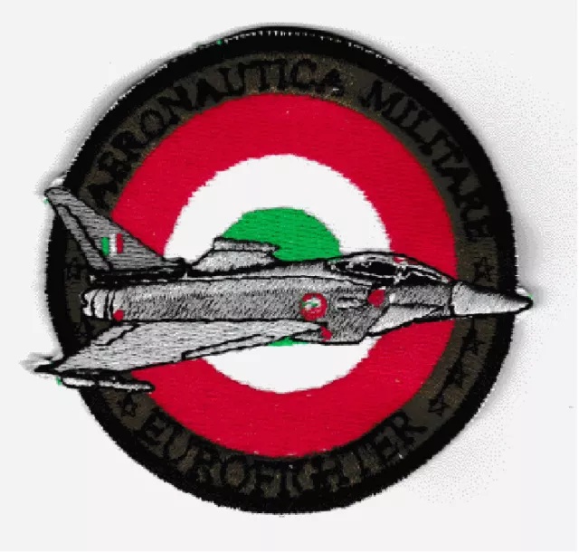 [Patch] AERONAUTICA MILITARE EUROFIGHTER diametro cm 8 toppa ricamo REPLICA -701