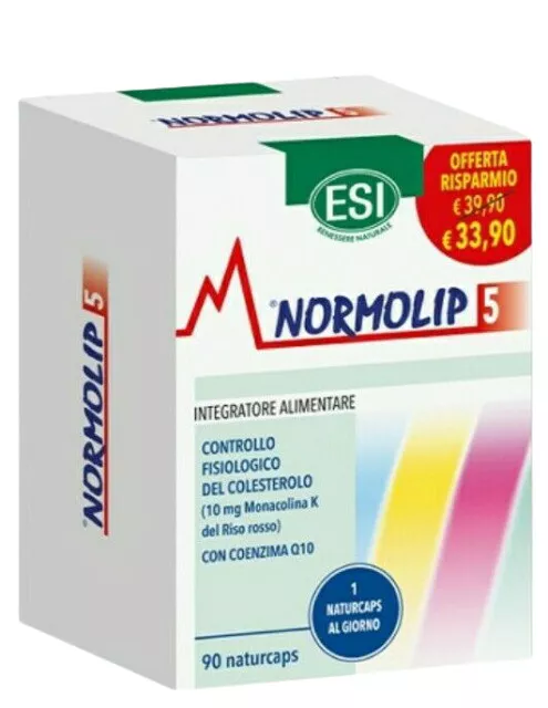 ESI Normolip 5 Integratore Alimentare, 90 Capsule