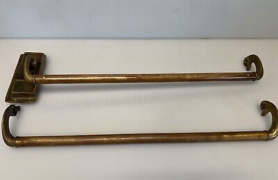 Sargent Latch w/ Brass or Copper Pull/Push Door Bar PAIR  27"  L Vintage