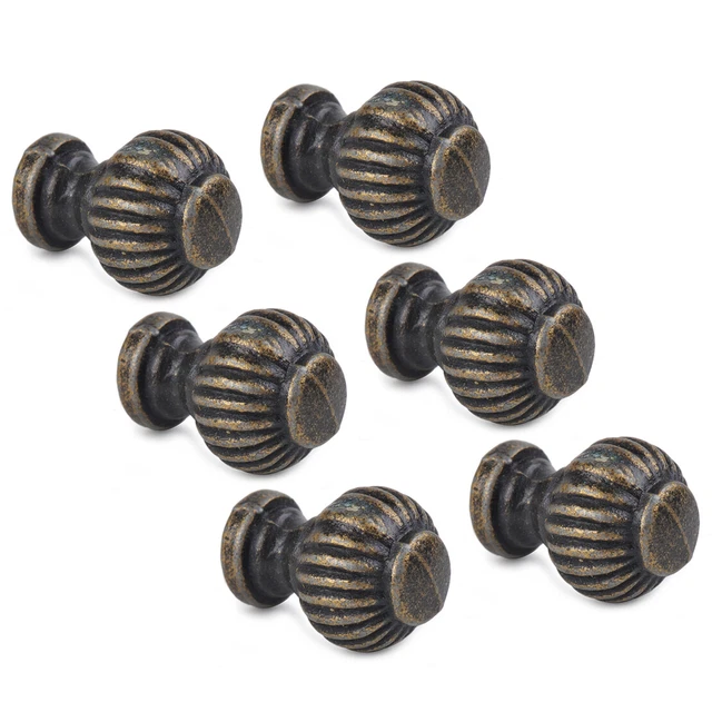 6x Lantern Antique Brass Jewelry Box Drawer Cabinet Cupboard Knob Pull Handle lp 2