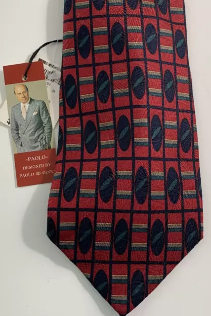 Paolo Gucci 100% Silk Neck Tie - Made in Italy - NWT