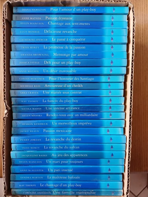 Lot 25 Livres Harlequin Collection Azur - Bon Etat