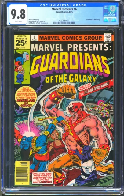 Marvel Presents #6 - Cgc 9.8 - Wp - Nm/Mt - Guardians Of The Galaxy