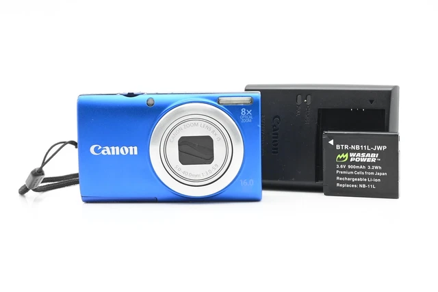 CANON POWERSHOT A4000 IS 16MP Digital Camera w/8x Zoom Blue