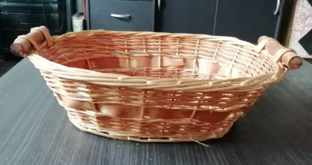 Panier Corbeille à Linge Panier en Bois Osier