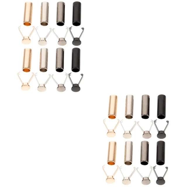 16 pcs Shoe Lace Ends Tips Shoelace Metal Ends Shoelace Parts Shoelace Tips