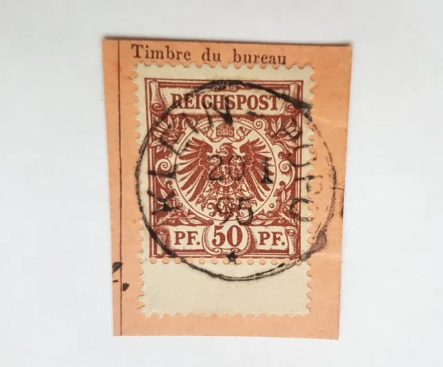 Togo Deutsche Kolonie Vorläufer Mi. Nr. V50 Gest. Klein Popo 20.1.(18)95 Geprüft