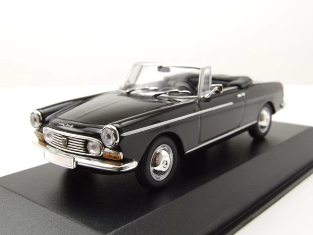 Peugeot 404 Cabriolet 1962 Noir Maquette de Voiture 1:43 Maxichamps