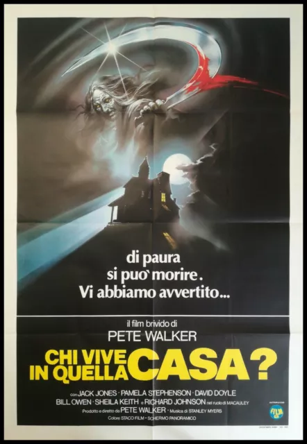 CHI VIVE IN QUELLA CASA ? Manifesto Film 2F Poster Originale Cinema HORROR