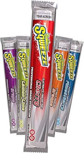Reposición de electrolitos Sqwincher Sqweeze pops congelador surtidos sabores 10 pe...