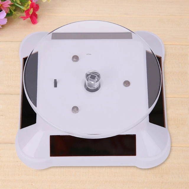 Mode cool nouveau Solar vitrine 360 platine tournante montre bague présentoir d