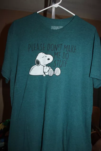 PEANUTS CARTOON SNOPPY DOG T-Shirt Mens XL COTTON BLEND $0.99 - PicClick
