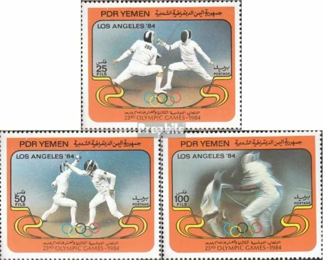 yémen du sud (démocrate. rep.) 348-350 neuf 1984 Jeux Olympiques Été `84