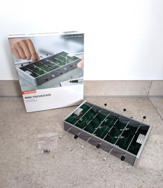 Weltbild Mini - Tischkicker Tischfußball inkl. 2x Bälle NEU & OVP