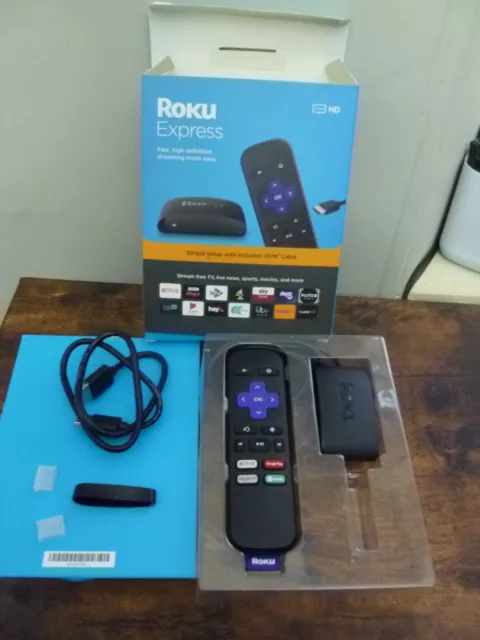 ROKU Express. HD Streaming Media Player. 3930EU - Exc  Cond - Boxed